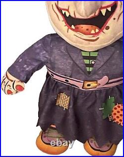 Frankenstein + Witch Plush 24 Heavy Quality Halloween By KIDS OF AMERICA RARE
