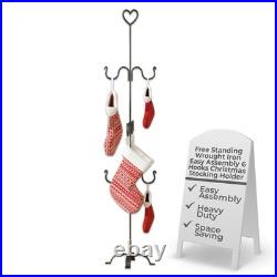 Freestanding Stocking Holder Stand 60 Tall Christmas Stocking Holders with 6
