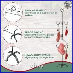 Freestanding Stocking Holder Stand 60 Tall Christmas Stocking Holders with 6