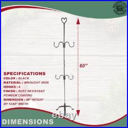 Freestanding Stocking Holder Stand 60 Tall Christmas Stocking Holders with 6