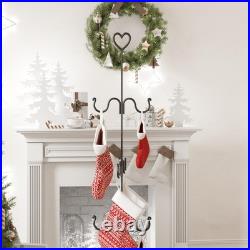 Freestanding Stocking Holder Stand 60 Tall Christmas Stocking Holders with 6