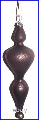 Frontgate 16-Piece Snowy Woodland Blown-Glass Ornament Set-Brown, Green & Silver