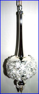 Frontgate 16-Piece Snowy Woodland Blown-Glass Ornament Set-Brown, Green & Silver