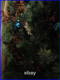 Frontgate Estate Collection teardrop lit swag 5 foot Christmas New in Box