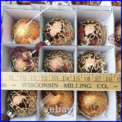 Frontgate Holliday Collection Copper & Gold Christmas Ornaments Set Of 100+