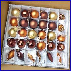 Frontgate Holliday Collection Copper & Gold Christmas Ornaments Set Of 100+