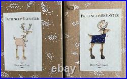 Full Set (8) Patience Brewster Mackenzie-Childs Reindeer Tree Ornaments 4 1/2ea