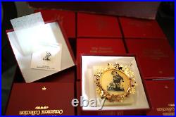 Full Set Of 36 Vintage Hummel 24k Gold Plated Christmas Ornament Collection