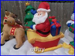 GEMMY Airblown Inflatable 13' FT Santa Sleigh Light Show & Holiday Music Songs GEMMY Airblown Inflatable 13' FT Santa Sleigh Light Show & Holiday Music Songs