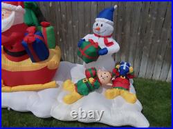 GEMMY Airblown Inflatable 13' FT Santa Sleigh Light Show & Holiday Music Songs GEMMY Airblown Inflatable 13' FT Santa Sleigh Light Show & Holiday Music Songs