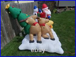 GEMMY Airblown Inflatable 13' FT Santa Sleigh Light Show & Holiday Music Songs GEMMY Airblown Inflatable 13' FT Santa Sleigh Light Show & Holiday Music Songs