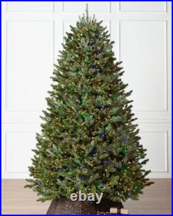 GE-7.5 ft Just Cut Balsam Fir Pre-Lit Christmas Tree 800 CO Multi-Lights