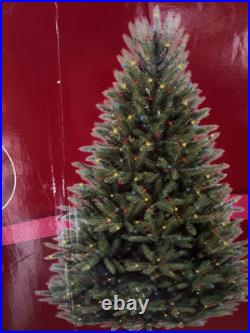 GE-7.5 ft Just Cut Balsam Fir Pre-Lit Christmas Tree 800 CO Multi-Lights
