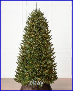 GE-7.5 ft Just Cut Balsam Fir Pre-Lit Realistic Christmas Tree 800 Clear Lights