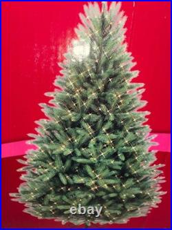 GE-7.5 ft Just Cut Balsam Fir Pre-Lit Realistic Christmas Tree 800 Clear Lights
