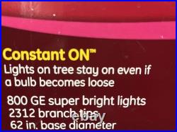 GE-7.5 ft Just Cut Balsam Fir Pre-Lit Realistic Christmas Tree 800 Clear Lights