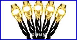 GE 7 FT Winterberry Pre-Lit Twinkling Christmas Tree Warm White LED Black Branch