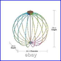 GE Color Effects 24 Inch RGB Lighted Ornament with 288 LED Lights