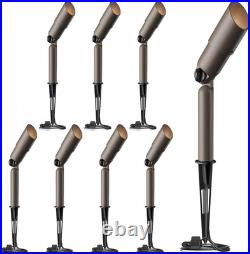 GOODSMANN Low Voltage Landscape Spotlights Replaceable 3W LED 8PK, Dark Brown GOODSMANN Low Voltage Landscape Spotlights Replaceable 3W LED 8PK, Dark Brown