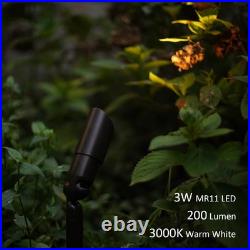 GOODSMANN Low Voltage Landscape Spotlights Replaceable 3W LED 8PK, Dark Brown GOODSMANN Low Voltage Landscape Spotlights Replaceable 3W LED 8PK, Dark Brown