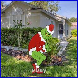 GRINCH Stealing CHRISTMAS Lights Grinch and Max Yard Decoration