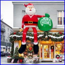 GUDELAK 15FT Giant Christmas Inflatable Outdoor Decoration, Climbing Inflatab