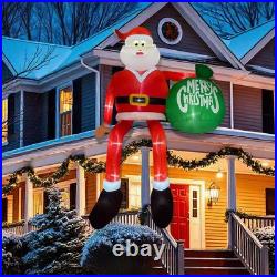 GUDELAK 15FT Giant Christmas Inflatable Outdoor Decoration, Climbing Inflatab
