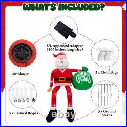 GUDELAK 15FT Giant Christmas Inflatable Outdoor Decoration, Climbing Inflatab