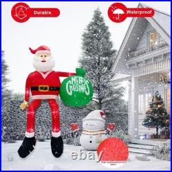 GUDELAK 15FT Giant Christmas Inflatable Outdoor Decoration, Climbing Inflatab
