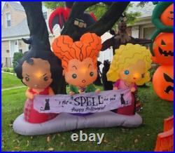 G? Mmy Airblown-Hocus Pocus Sisters-Scene-Disn? Y Outdoor Halloween Decorations