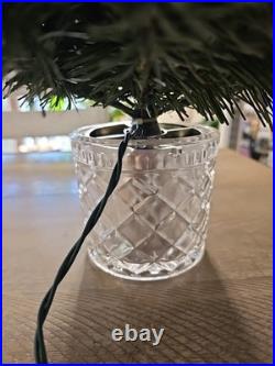 Galway Crystal Lighted 25 Christmas Tree + 30 Crystal ornaments Teleflora