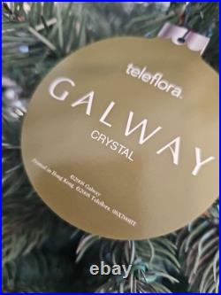 Galway Crystal Lighted 25 Christmas Tree + 30 Crystal ornaments Teleflora