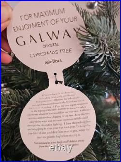 Galway Crystal Lighted 25 Christmas Tree + 30 Crystal ornaments Teleflora