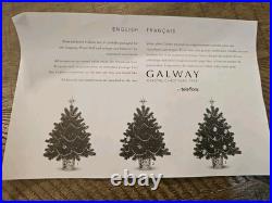 Galway Crystal Lighted 25 Christmas Tree + 30 Crystal ornaments Teleflora