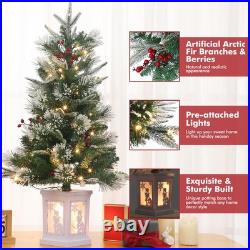 Gaomon 3 Ft Pre-Lit Christmas Tree 2 Set Artificial Christmas Trees Lighting