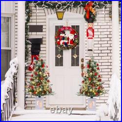 Gaomon 3 Ft Pre-Lit Christmas Tree 2 Set Artificial Christmas Trees Lighting