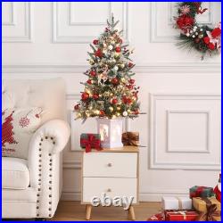 Gaomon 3 Ft Pre-Lit Christmas Tree 2 Set Artificial Christmas Trees Lighting