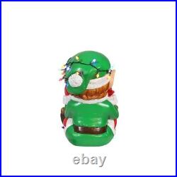 Garden Elements Fiberglass Figurine Yard Decor, Elf Boy & Christmas Lights, 24
