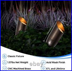 Gardencoin Solid Brass Outdoor Landscape Spotlights, 12V 12 pack, Bronze Gardencoin Solid Brass Outdoor Landscape Spotlights, 12V 12 pack, Bronze