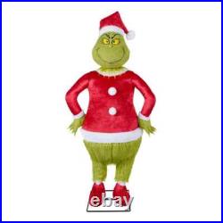 Gemmy 4 ft. Grinch Animated Life Size Dances Speaks Sings Indoor Decoration