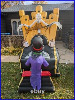 Gemmy 7' Foot Tall Creepy Organ Player Airblown Inflatable