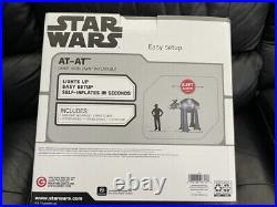 Gemmy Airblown Inflatable Disney Star Wars AT-AT withChristmas Lights 8.5ft New