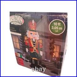Gemmy Airblown Luxe Nutcracker 10ft Animated Giant Inflatable LED Lights 288390