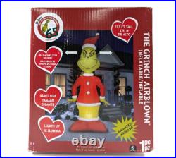 Gemmy Animated Christmas Airblown Inflatable Head Turning Grinch Giant Dr. Seuss