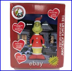 Gemmy Animated Christmas Airblown Inflatable Head Turning Grinch Giant Dr. Seuss