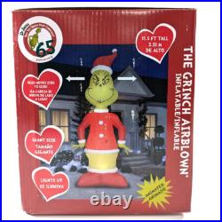 Gemmy Animated Christmas Airblown Inflatable Head Turning Grinch Giant Dr. Seuss