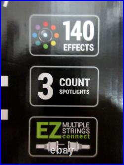 Gemmy Applights 3 Spotlights Led Lights 140 Effects Apps Bluetooth Control New