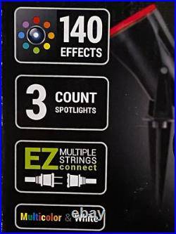 Gemmy Applights 3 Spotlights Led Lights 140 Effects Apps Bluetooth Control New