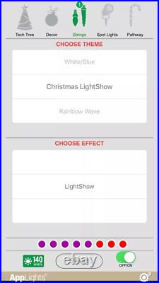 Gemmy Applights 3 Spotlights Led Lights 140 Effects Apps Bluetooth Control New