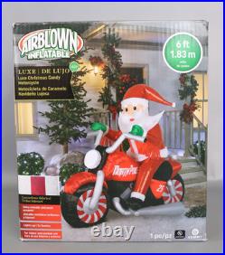 Gemmy Christmas Airblown Inflatable Inflatable Luxe Santa 5.5 ft Tall